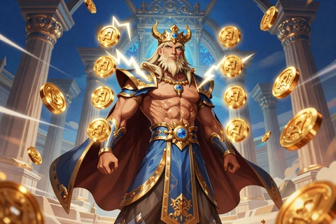 Gates of Olympus Slot Manga Anime Preview mit Zeus und goldenen M&uuml;nzen